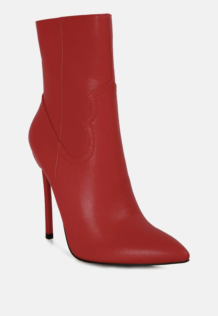 jenner high heel cowboy ankle boots London Rag