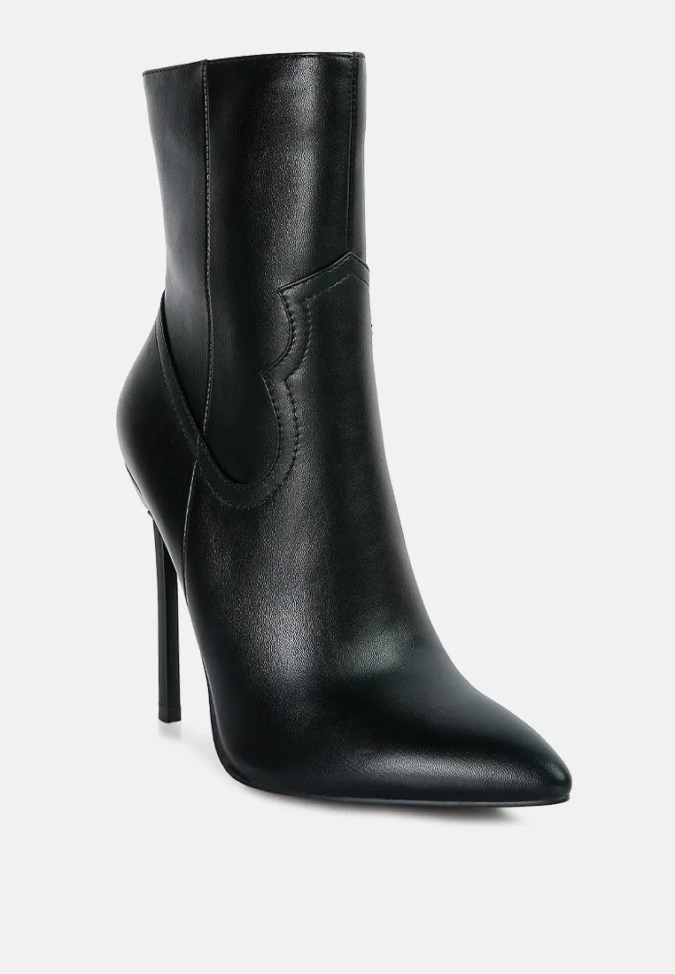 jenner high heel cowboy ankle boots London Rag