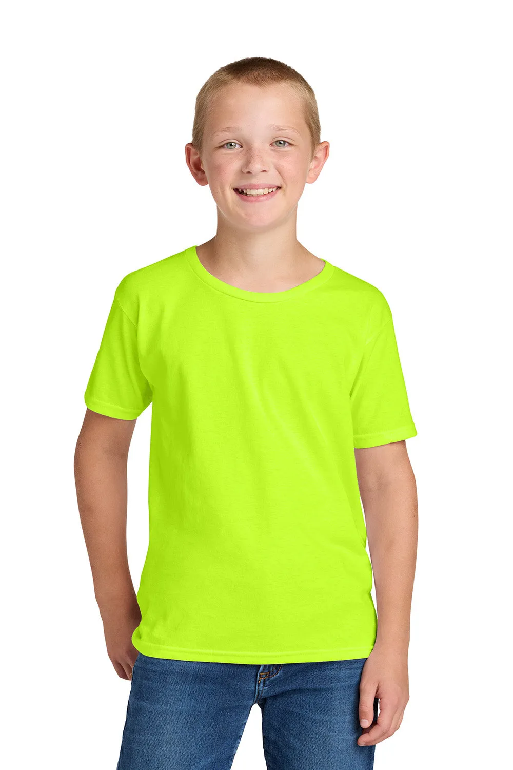 Jerzees Youth Classics Short Sleeve Crewneck T-Shirt - Safety Green