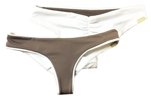 Justine Bottom - White Taupe