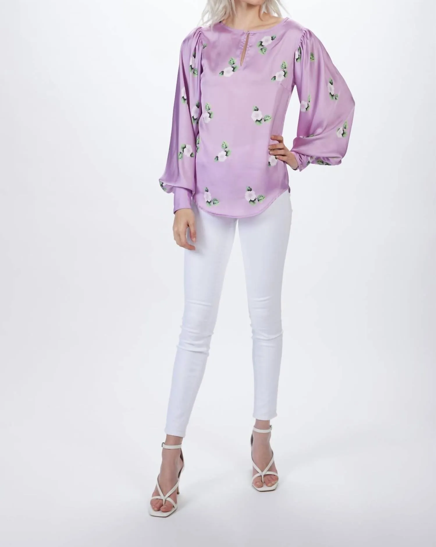 Keyhole Blouse In Orchid