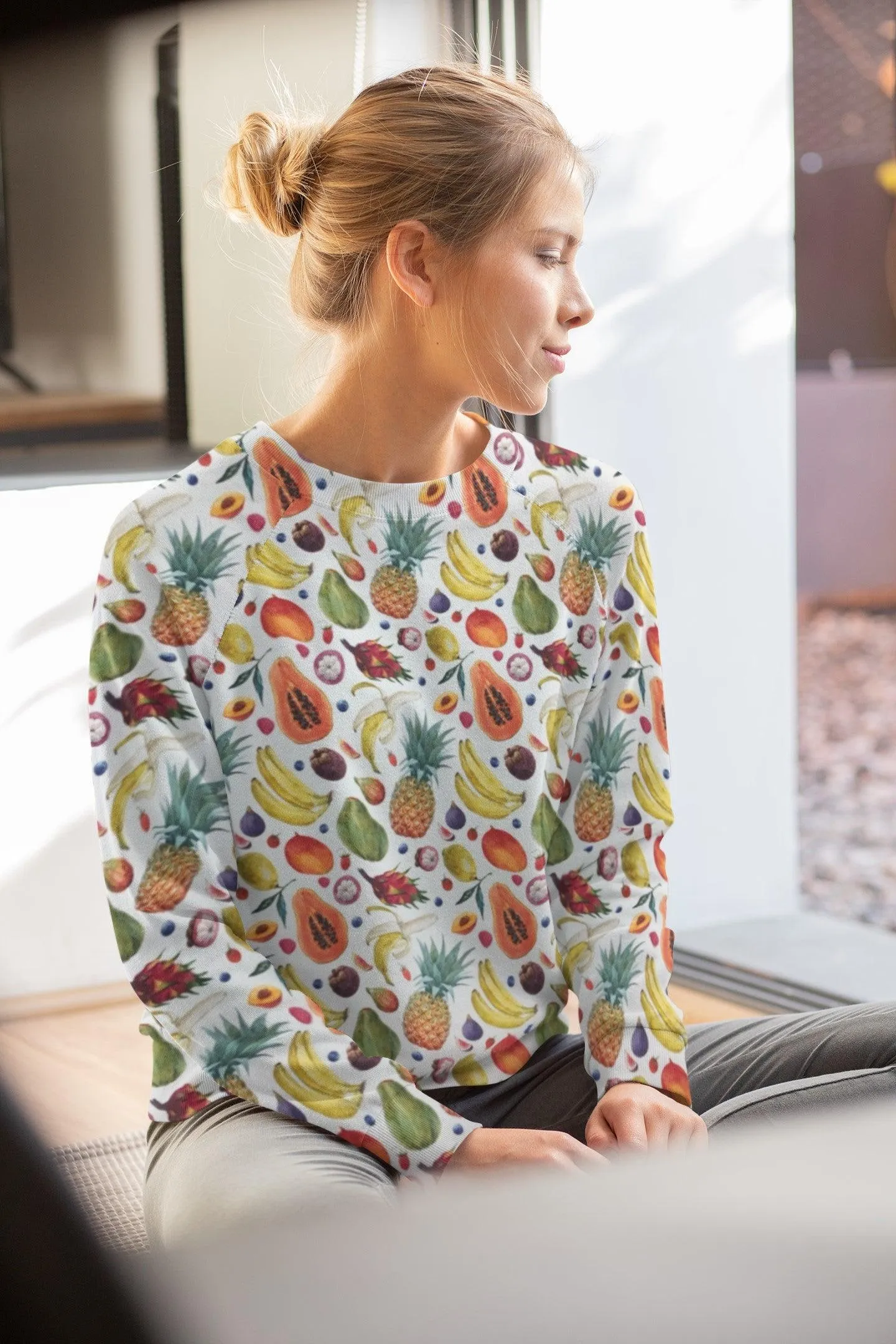 Mix Fruits Digital French Terry Fabric