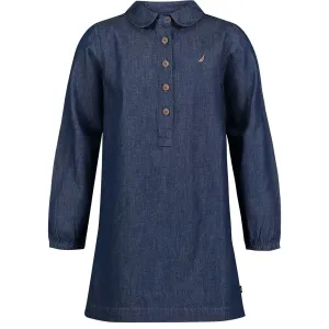 Nautica Girls’ Chambray Dress (7-16) Sea Mist Nautica
