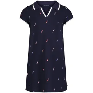 Nautica Girls' Printed Polo Dress (7-16) Navy Nautica