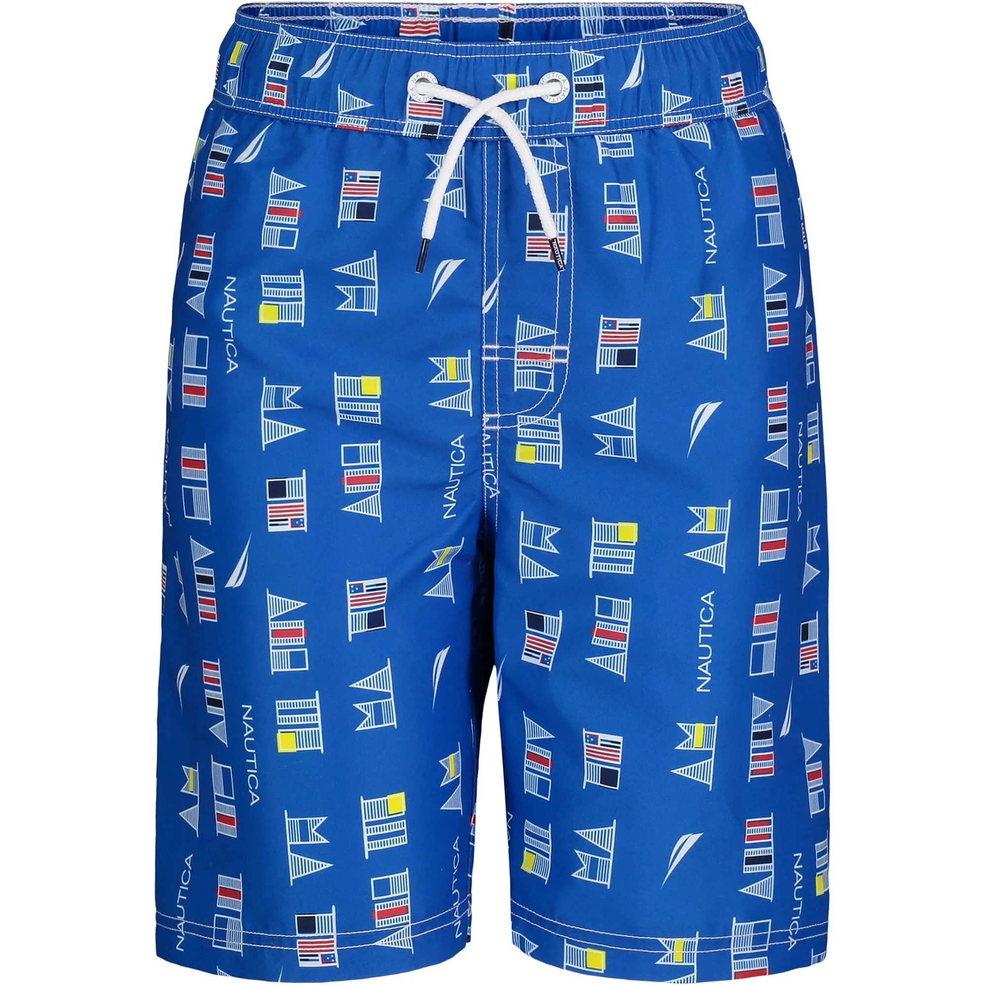 Nautica Little Boys' Flag Print Swim Short True Navy Nautica