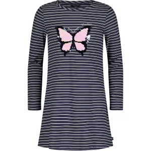Nautica Little Girls' Butterfly Sequin Striped Dress (4-6X) Navy Nautica