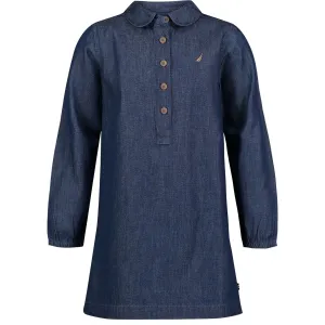 Nautica Little Girls’ Chambray Dress (4-6X) Sea Mist Nautica