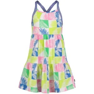 Nautica Little Girls' Printed Tiered Dress (4-6X) Antique White Wash Nautica