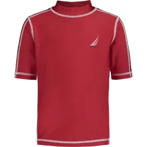 Nautica Toddler Boys' Solid J-Class Rash Guard (2T-4T) Melonberry Nautica