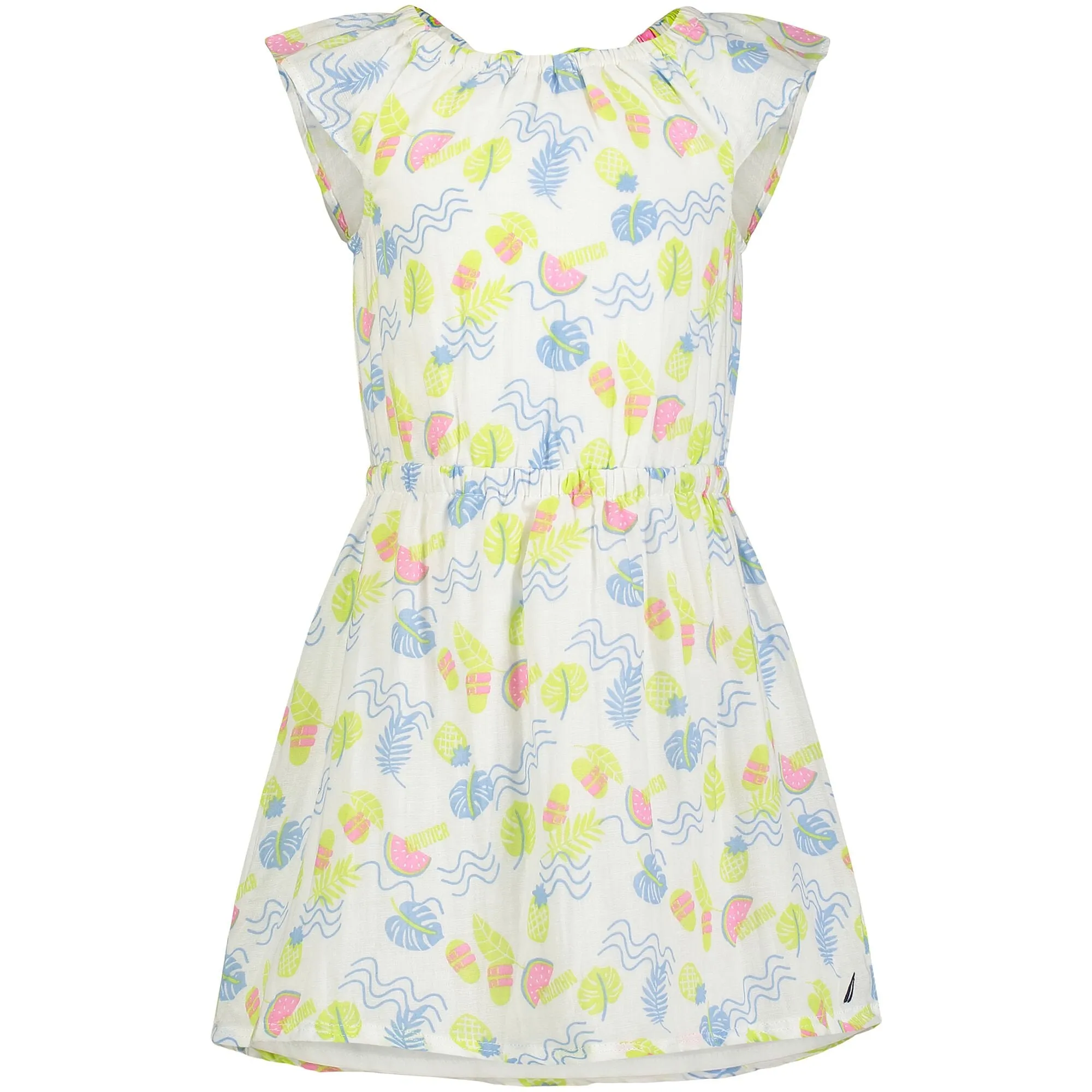 Nautica Toddler Girls' Beach Day Dress (2T-4T) Antique White Wash Nautica