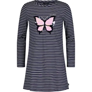 Nautica Toddler Girls' Butterfly Sequin Striped Dress (2T-4T) Navy Nautica