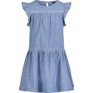 Nautica Toddler Girls' Flutter-Sleeve Chambray Dress (2T-4T) Light Tide Water Wash Nautica