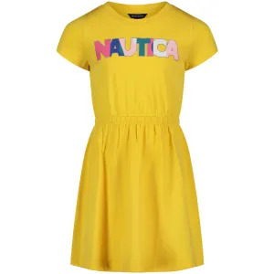 Nautica Toddler Girls' Rainbow Dress (2T-4T) Neon Yellow Nautica