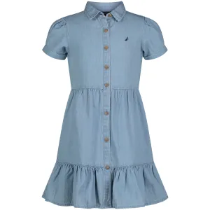 Nautica Toddler Girls' Shirt Dress (2T-4T) Green Nautica