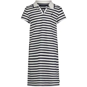 Nautica Toddler Girls' Striped Polo Dress (2T-4T) Antique White Wash Nautica