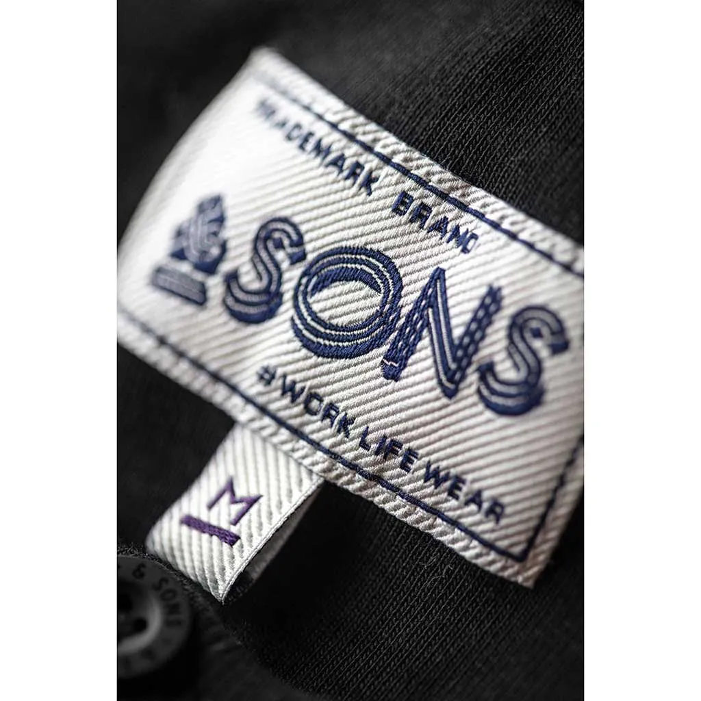 New Elder Henley Short Sleeve Shirt &SONS Clothing
