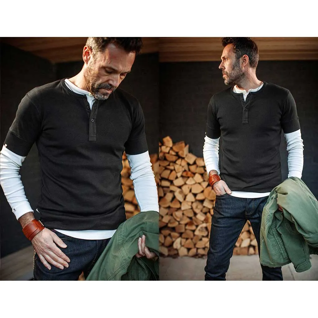 New Elder Henley Short Sleeve Shirt &SONS Clothing