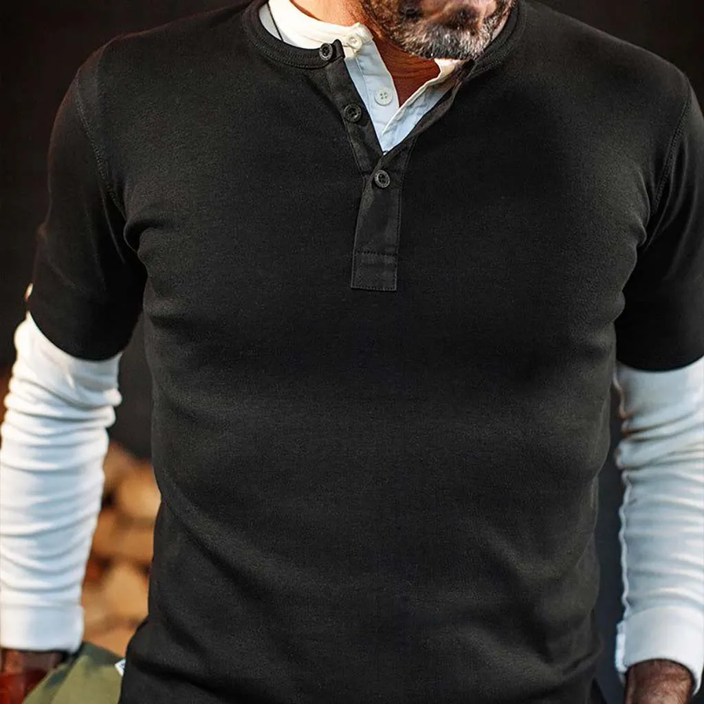 New Elder Henley Short Sleeve Shirt &SONS Clothing