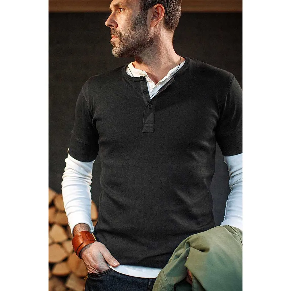 New Elder Henley Short Sleeve Shirt &SONS Clothing
