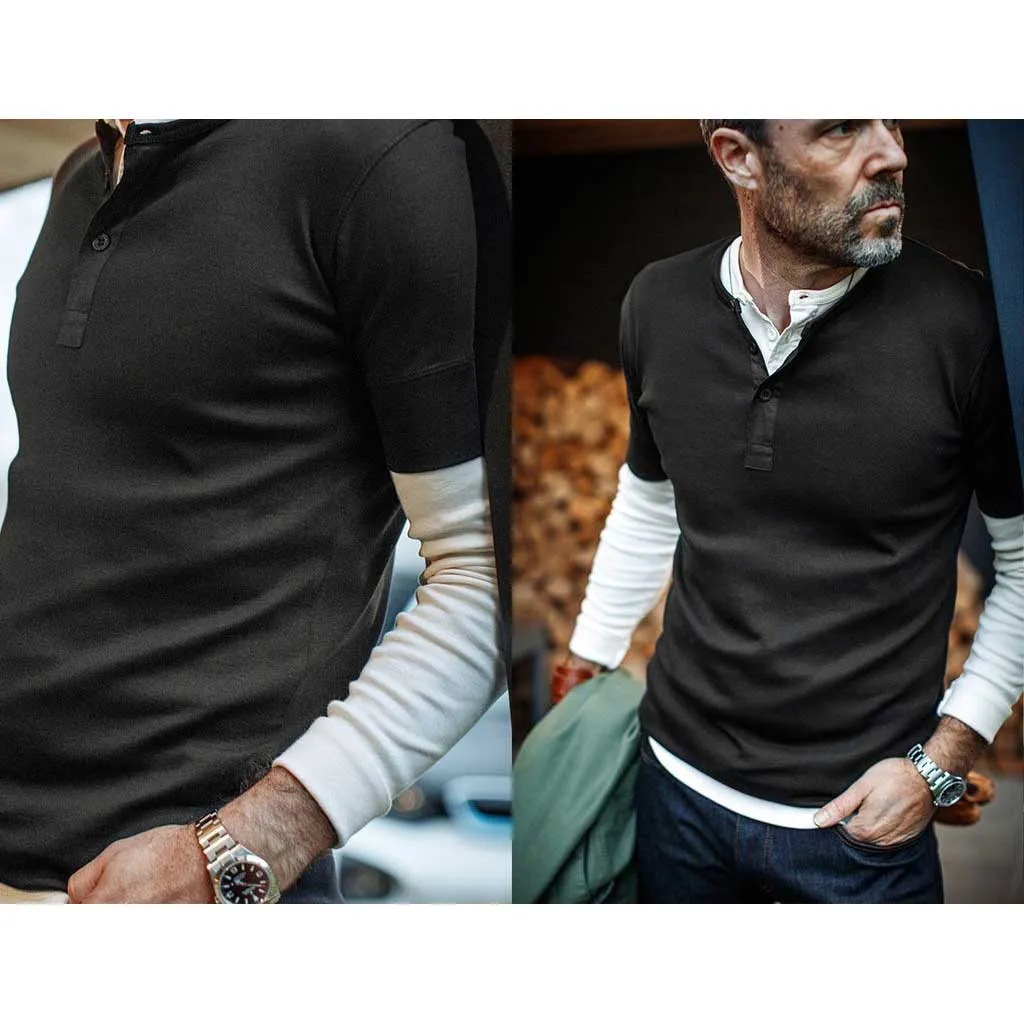 New Elder Henley Short Sleeve Shirt &SONS Clothing