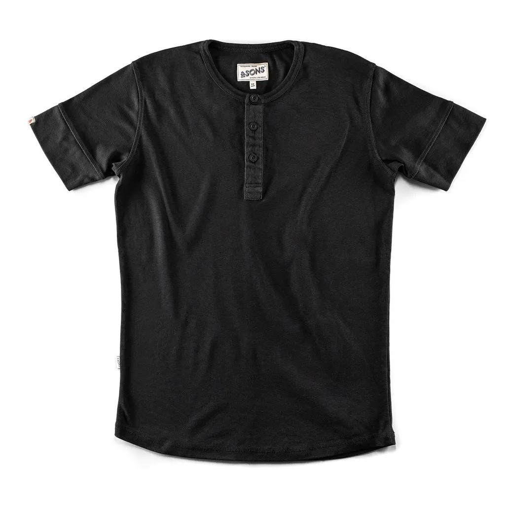 New Elder Henley Short Sleeve Shirt &SONS Clothing