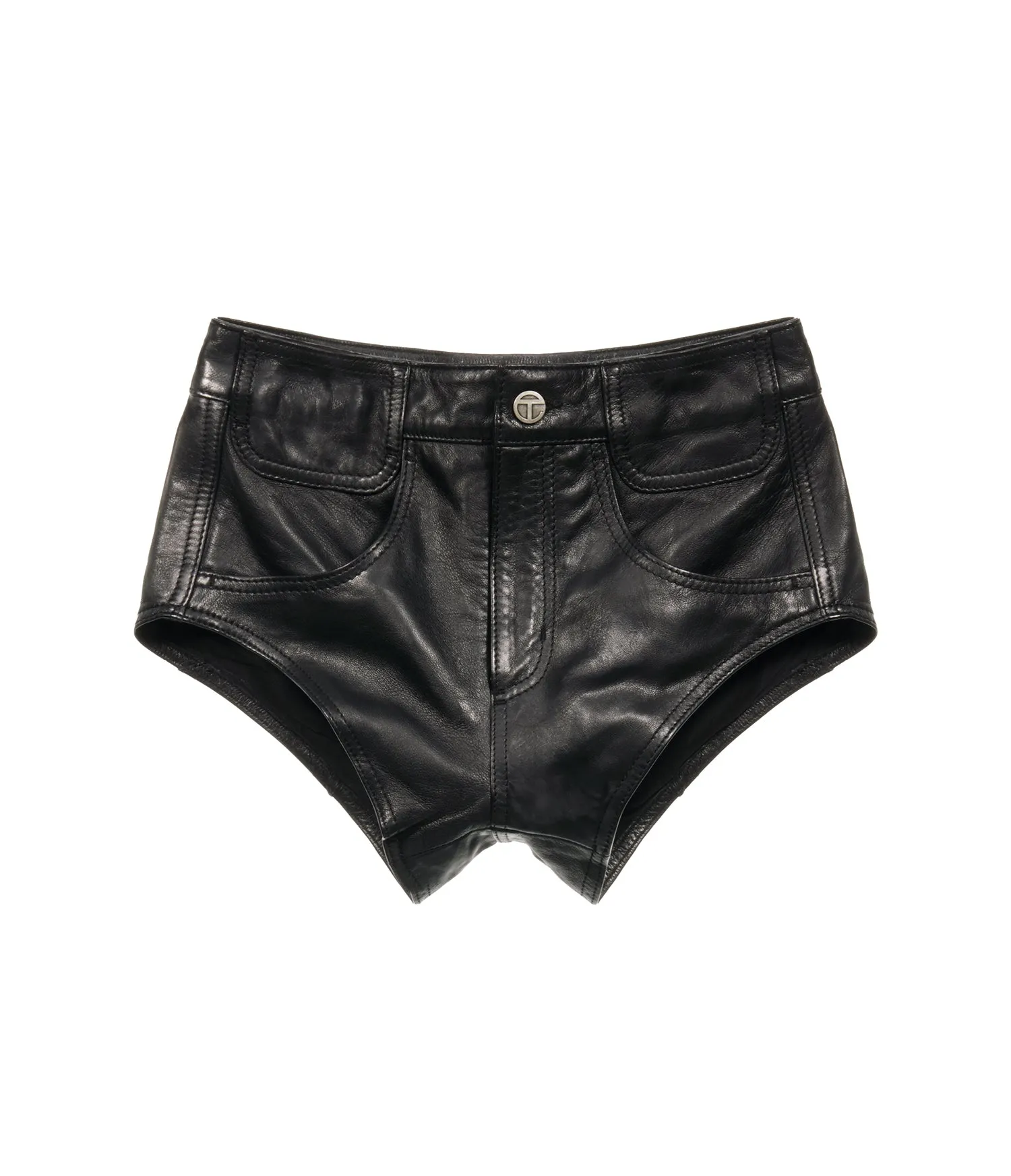 Poom Poom Leather Shorts