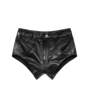 Poom Poom Leather Shorts