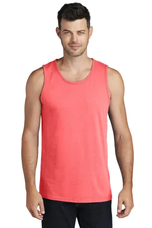 Port & Company Mens Beach Wash Tank Top - Neon Coral  Buy the latest Clothing Port-Company