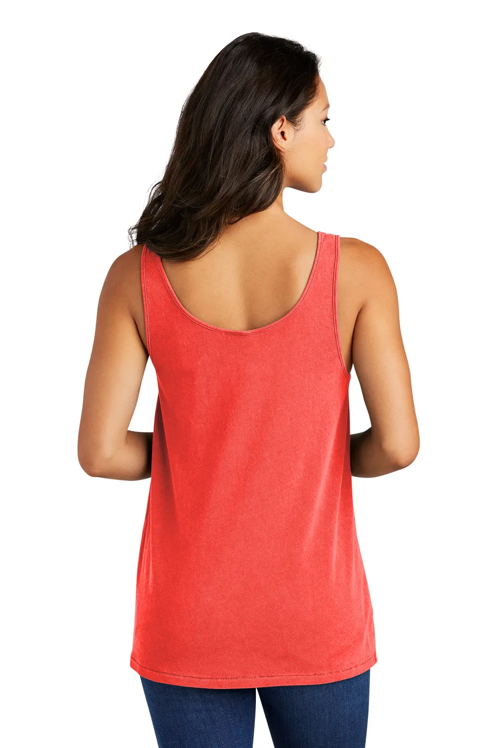 Port & Company Womens Beach Wash Garment Dyed Tank Top - Poppy Red  Buy the latest Clothing Port-Company