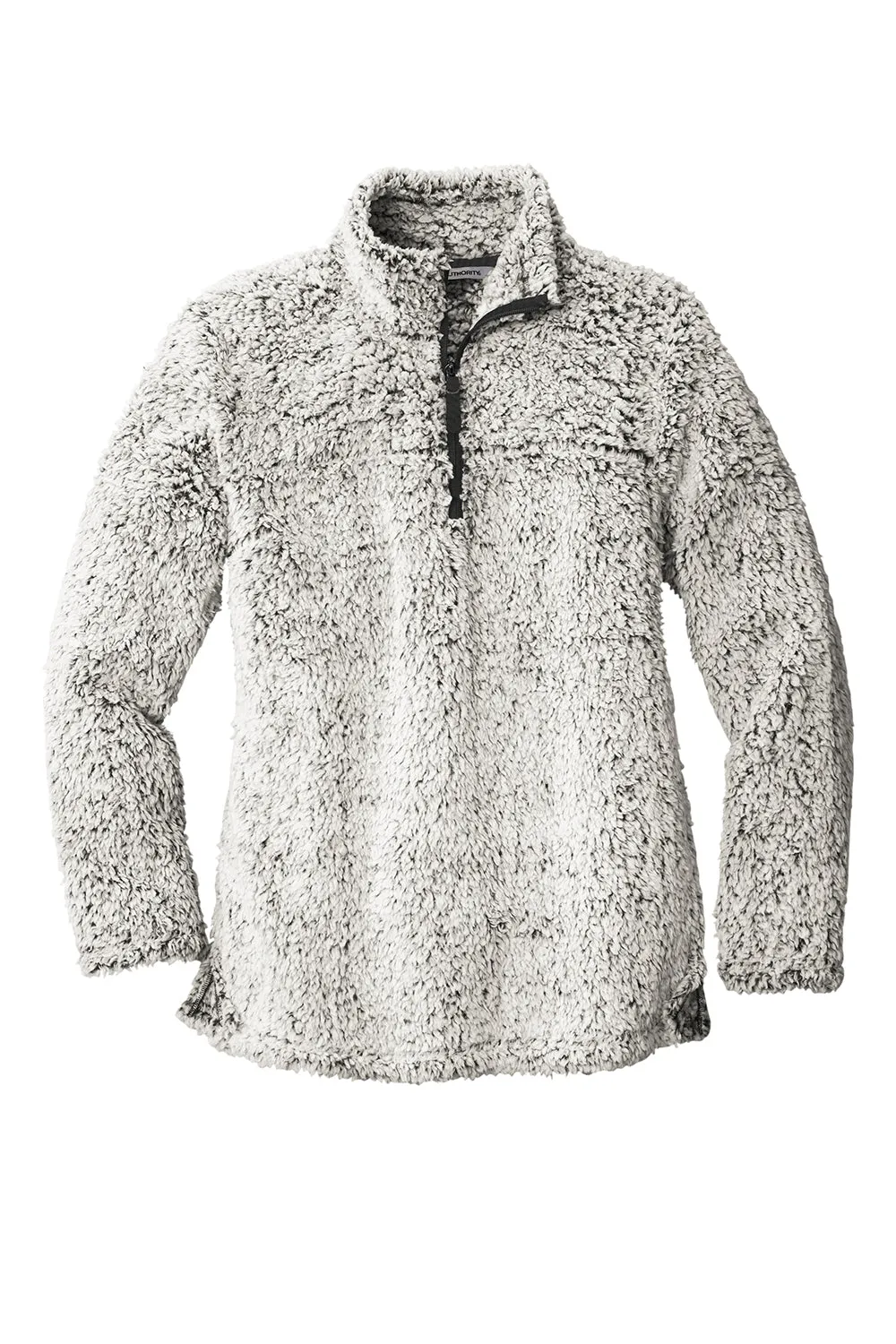 Port Authority Womens Cozy Sherpa Fleece 1/4 Zip Jacket - Heather Grey
