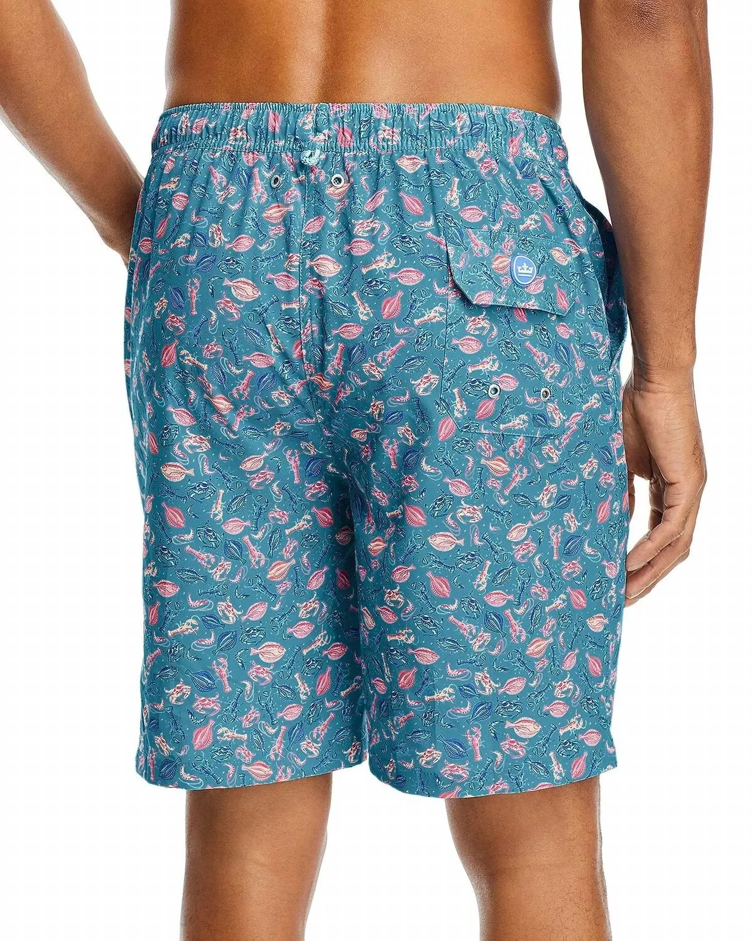 Quick Dry Swim Trunks In Island Blue