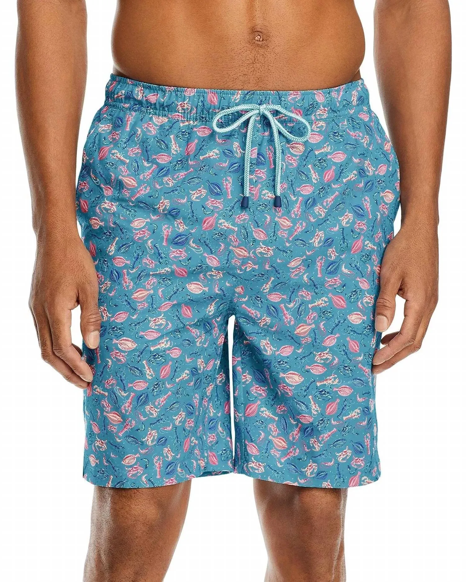 Quick Dry Swim Trunks In Island Blue
