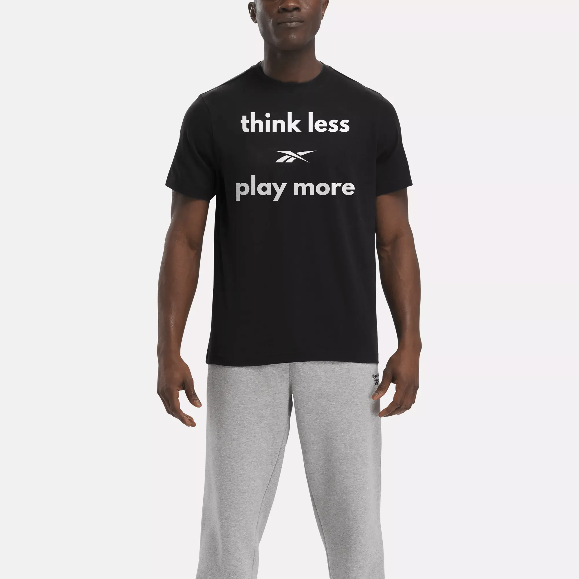Reebok Clothing Think Less Play More T-Shirt