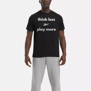 Reebok Clothing Think Less Play More T-Shirt
