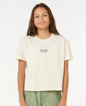 Rip Curl Clothing Girls Sun & Sea Crop T-Shirt in Bone