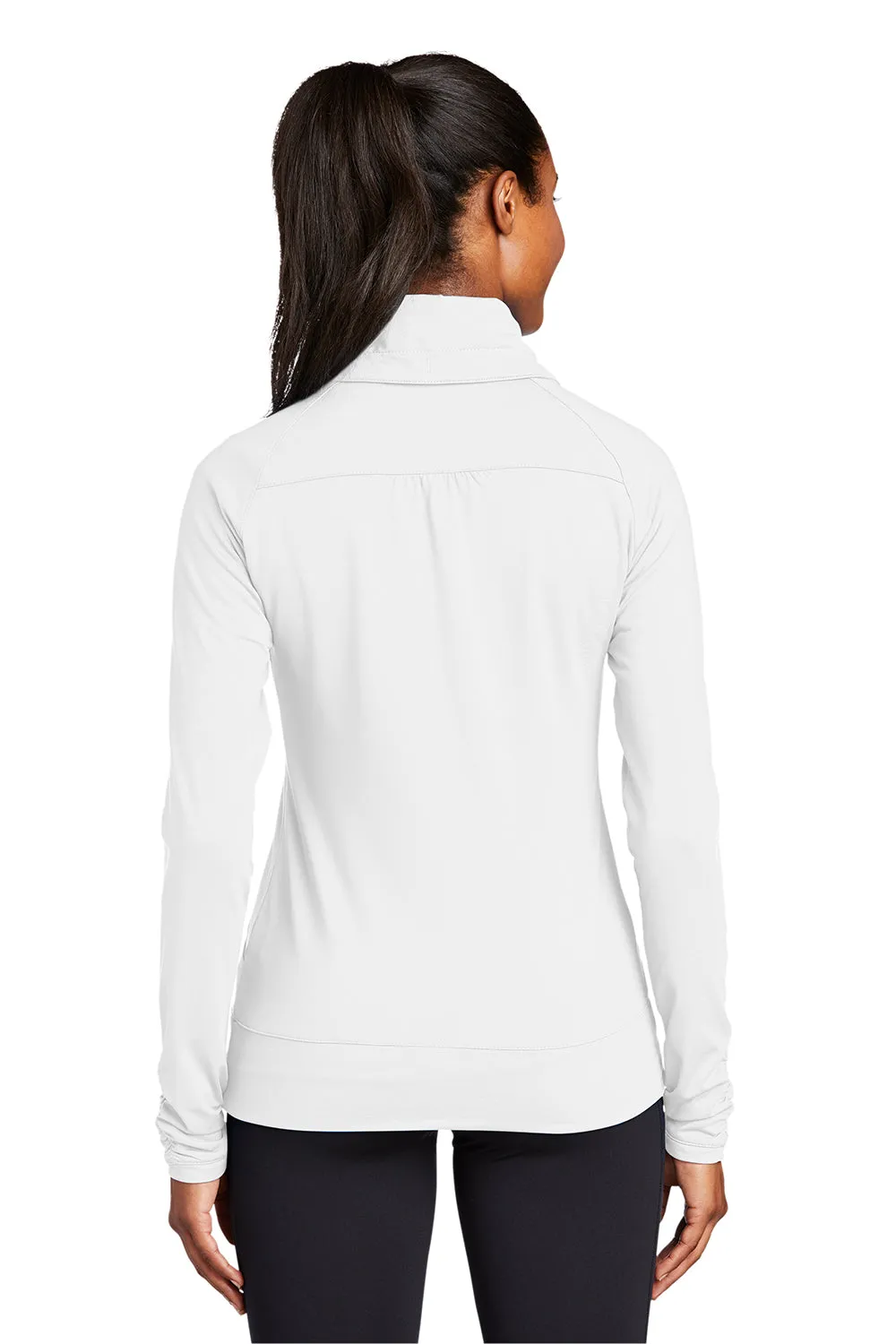 Sport-Tek Womens Sport-Wick Moisture Wicking Full Zip Jacket - White