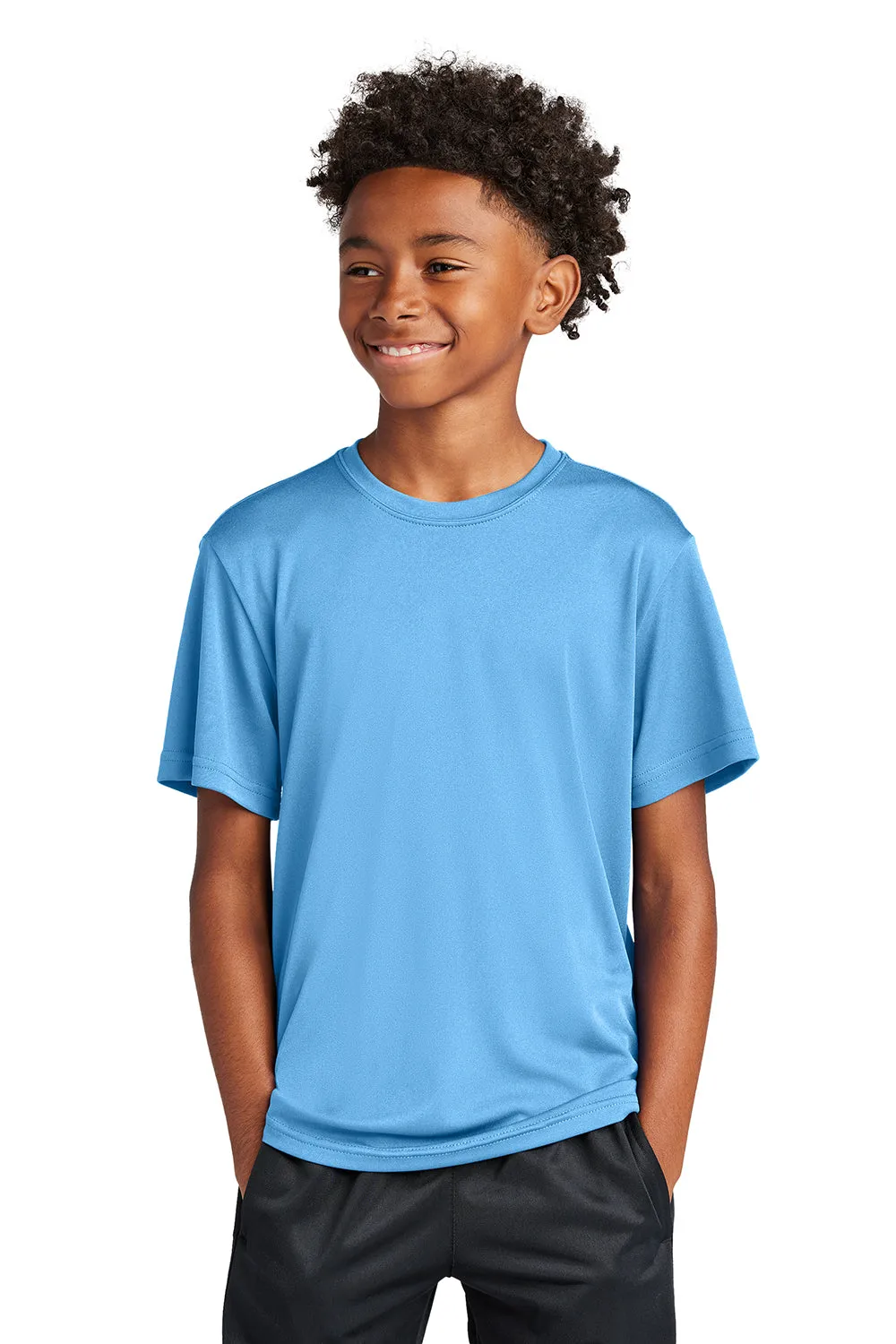 Sport-Tek Youth Competitor Moisture Wicking Short Sleeve Crewneck T-Shirt - Carolina Blue