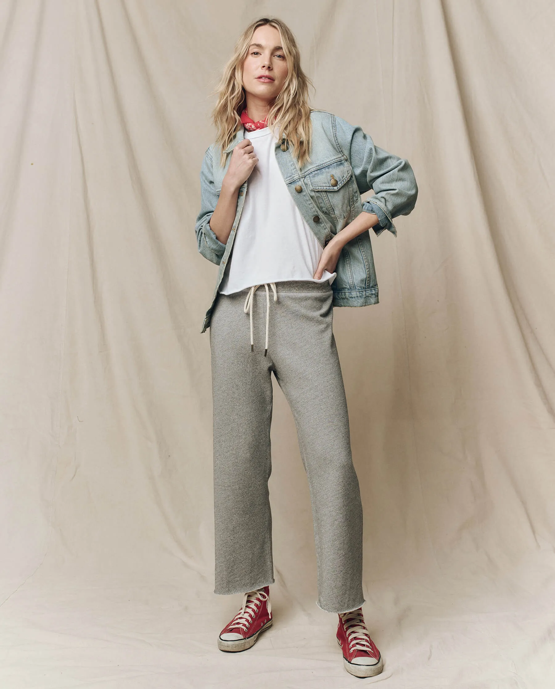 The Crop Tee. Solid -- True White