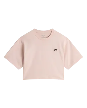 Vans Clothing Girls Salton Relax Crop T-Shirt in Sepia Rose