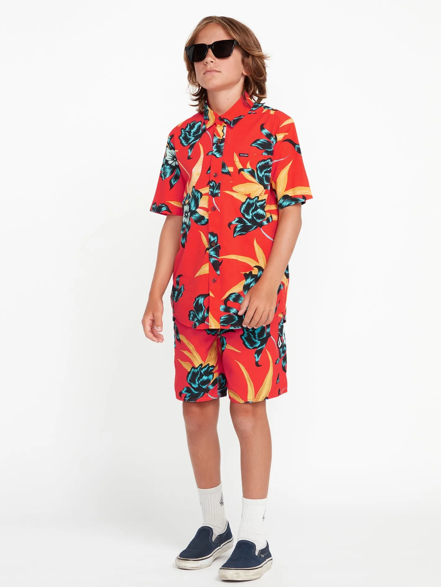 Volcom Boys Polydactal Mod-Tech Trunks Sockeye Volcom