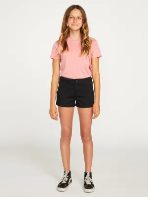 Volcom Girls Frochickie Shorts Black Volcom