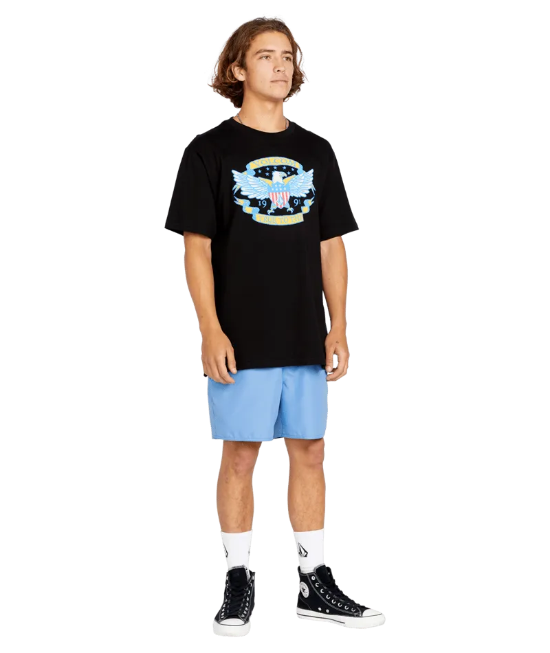 Volcom Lido Solid Trunk 16 Boardshorts-Blue Bird