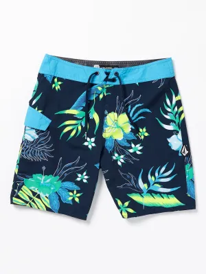 Volcom Sunriser Floral Mod-Tech Trunks Navy Volcom