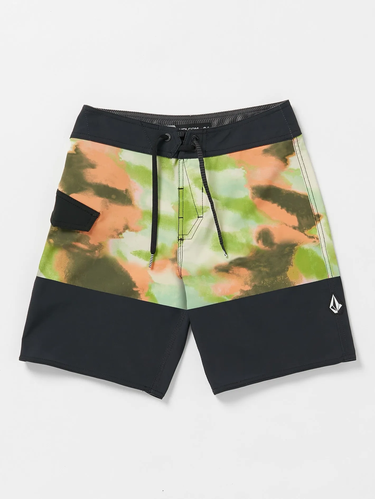Volcom Utopia Block Mod-Tech BoardBoys Shorts (Age 8-14) Black Volcom