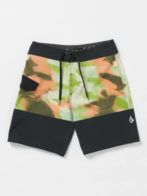 Volcom Utopia Block Mod-Tech BoardBoys Shorts (Age 8-14) Black Volcom