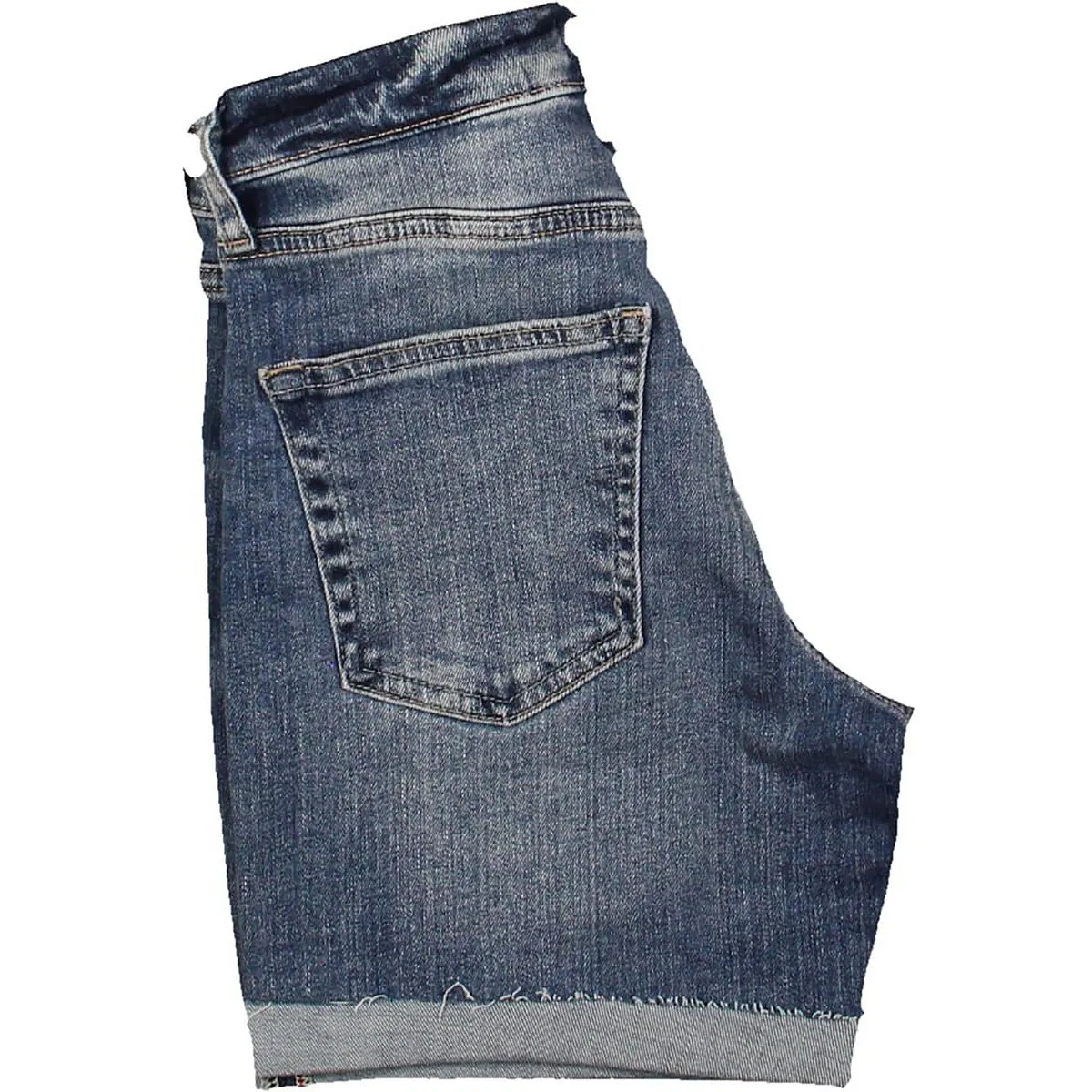 Womens High Rise Raw Hem Cutoff Shorts